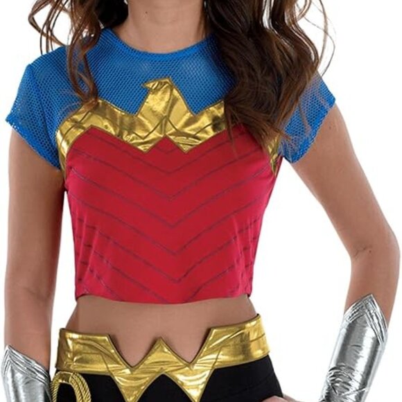 DC Comics WONDER WOMAN 6 Piece Adult Halloween~Cosplay Set S/M New in Package - Picture 7 of 8
